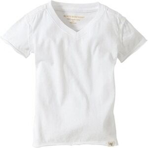 Burt's Bees Baby 0-3 Months Short Sleeve T-Shirt V-Neck White 2-Pack NEW w/ Tags